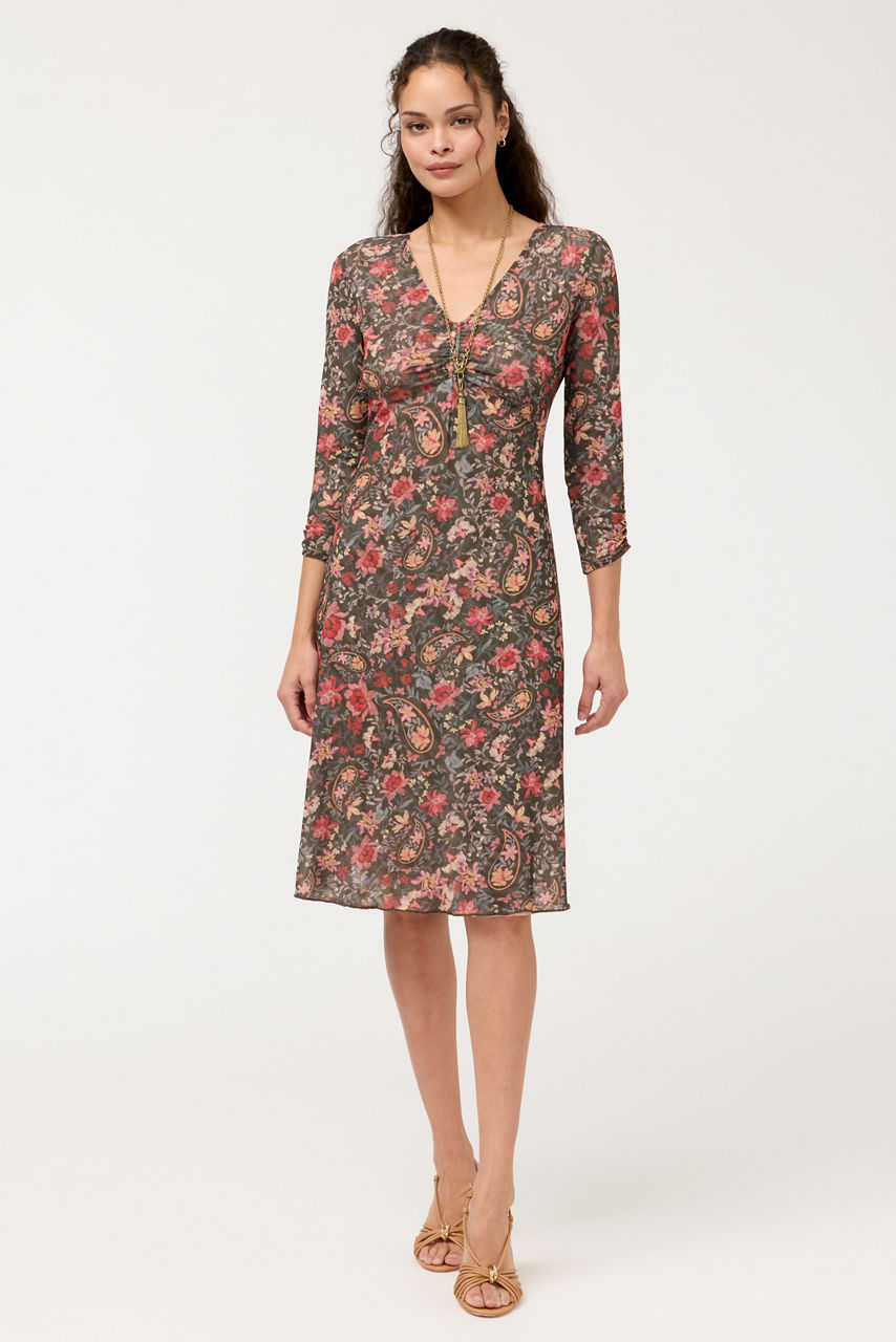 LIZZETH REVERSIBLE KNEE LENGTH DRESS, , large image 2