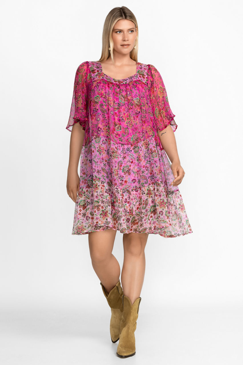 Buy Foxglove Silk Mini Dress | Johnny Was