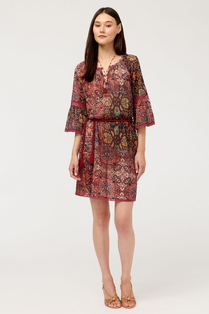 MANDIE PEASANT MINI DRESS, , large image 2