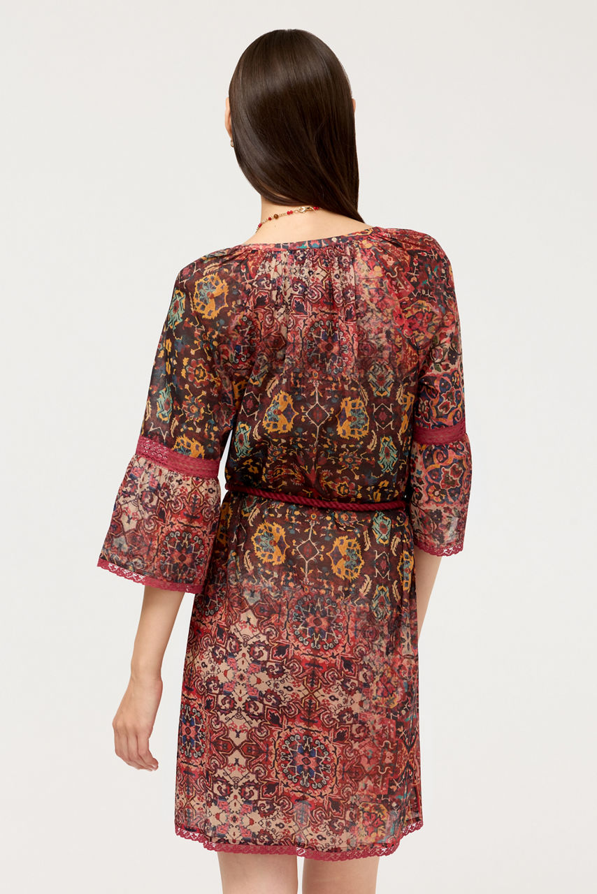 MANDIE PEASANT MINI DRESS, , large image 3