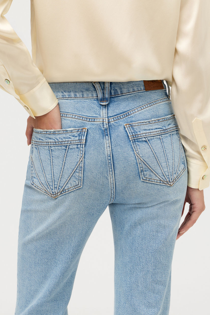 DAVADI PINTUCK FLARE JEAN, , large image 4