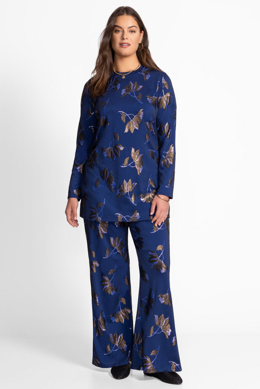 JENNA METALLIC EASY PANT, , large image 1