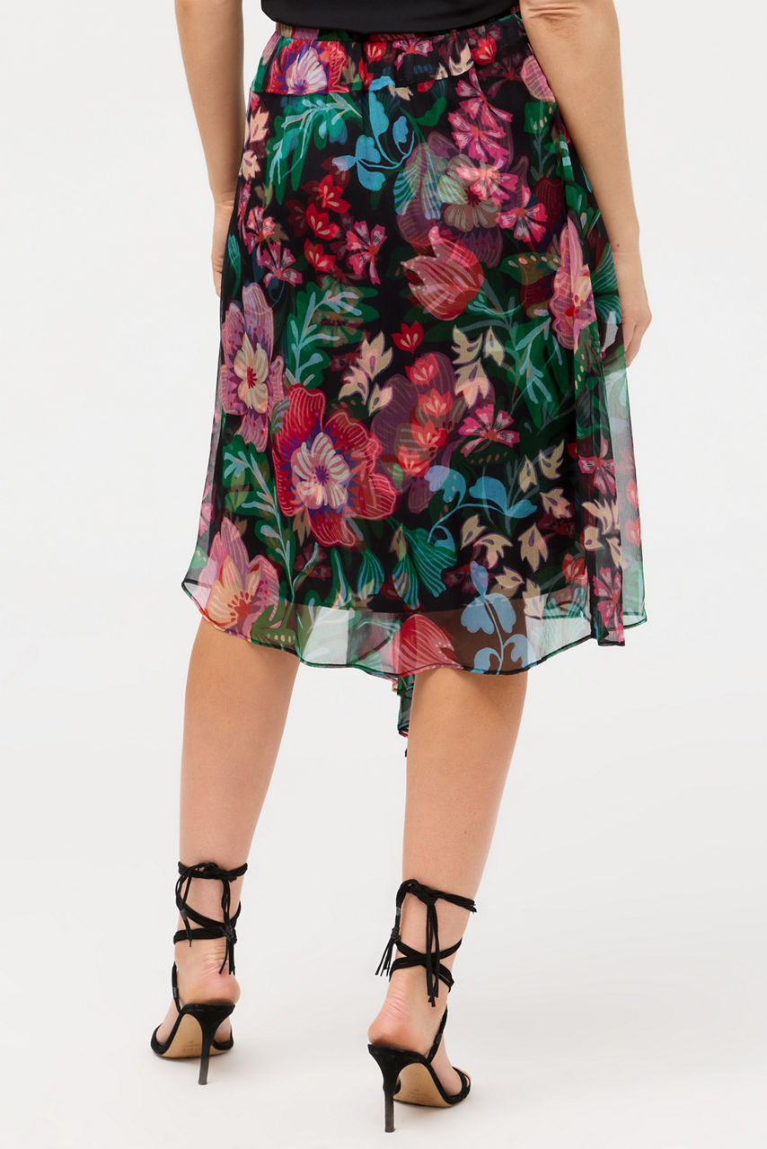 JUSTINIA ASYMMETRICAL MIDI SKIRT, , large image 3