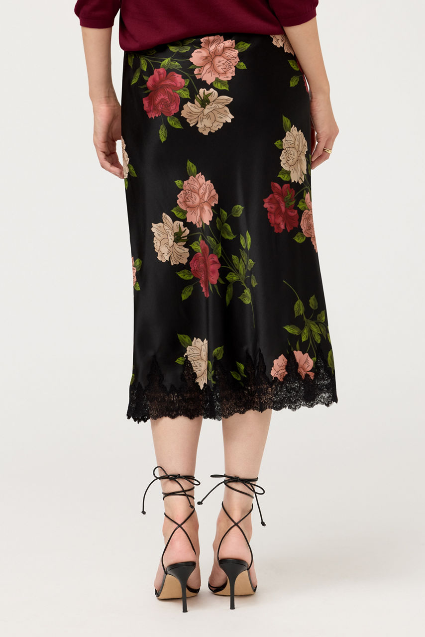 ELORIYA BIAS MIDI SKIRT, , large image 4