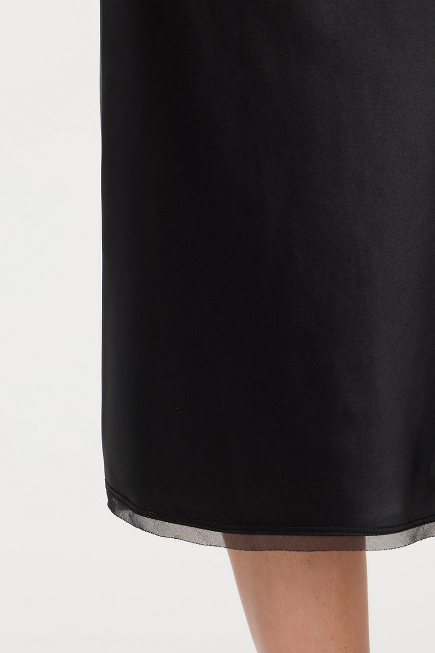 ESSENTIALS SILK BIAS SKIRT, , large image 3