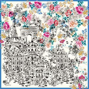 LAVILLE SILK SCARF, , swatch