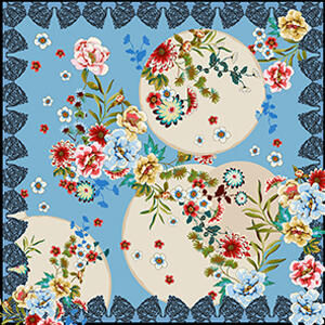 LEWISIA SILK SCARF, , swatch