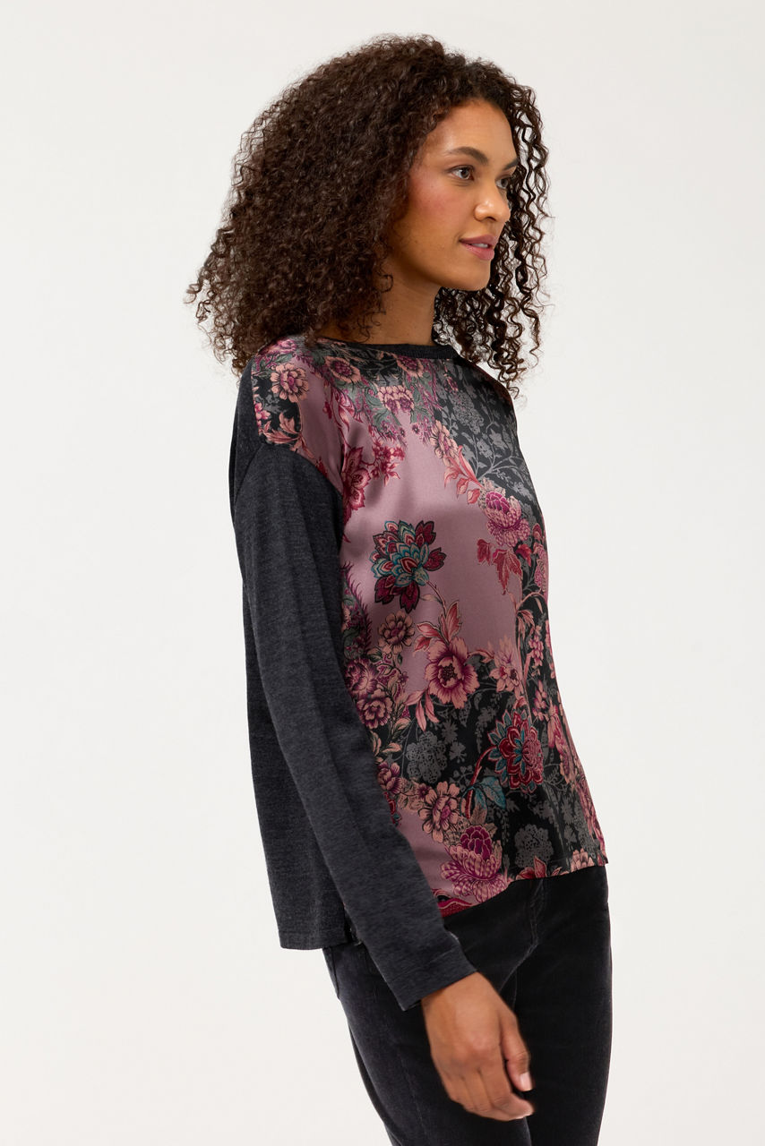 THE PRINTED DROP SHOULDER PULLOVER, , large image 2