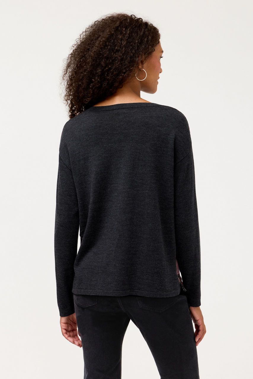 THE PRINTED DROP SHOULDER PULLOVER, , large image 4