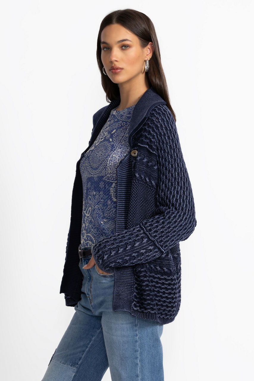 THE KNIT BLOCKED CARDIGAN