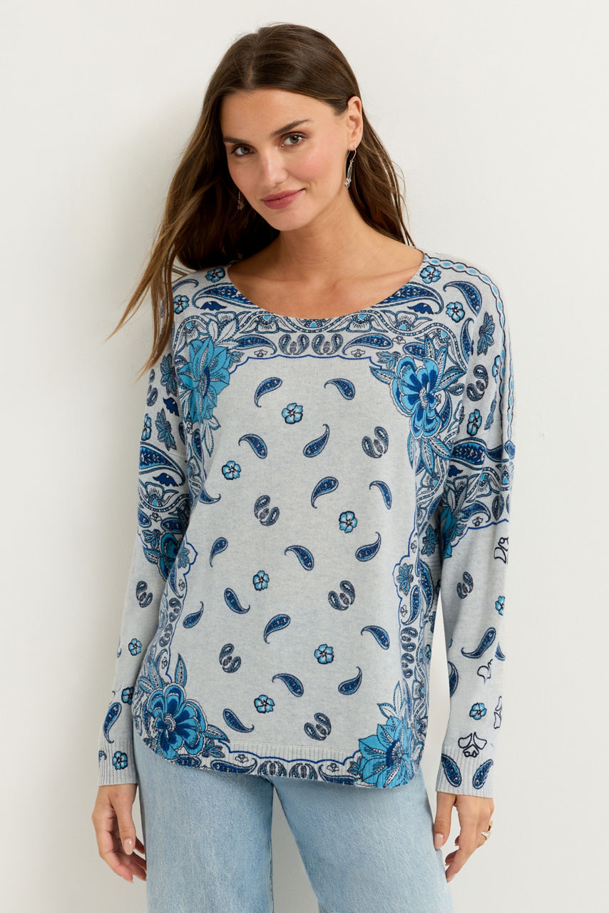 THE PRINTED CREWNECK PULLOVER, , large image 2