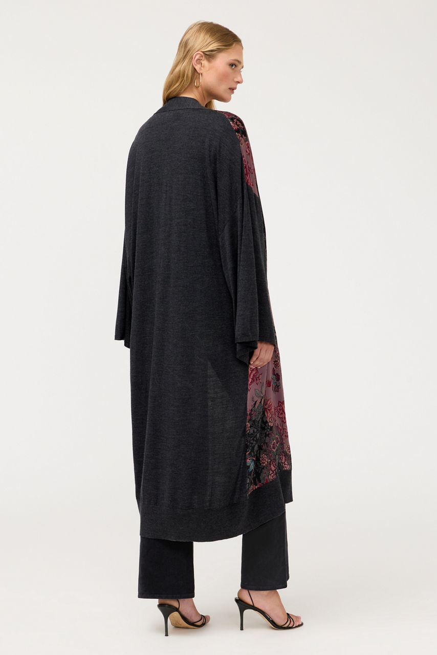 THE PRINTED KNIT KIMONO, , large image 4
