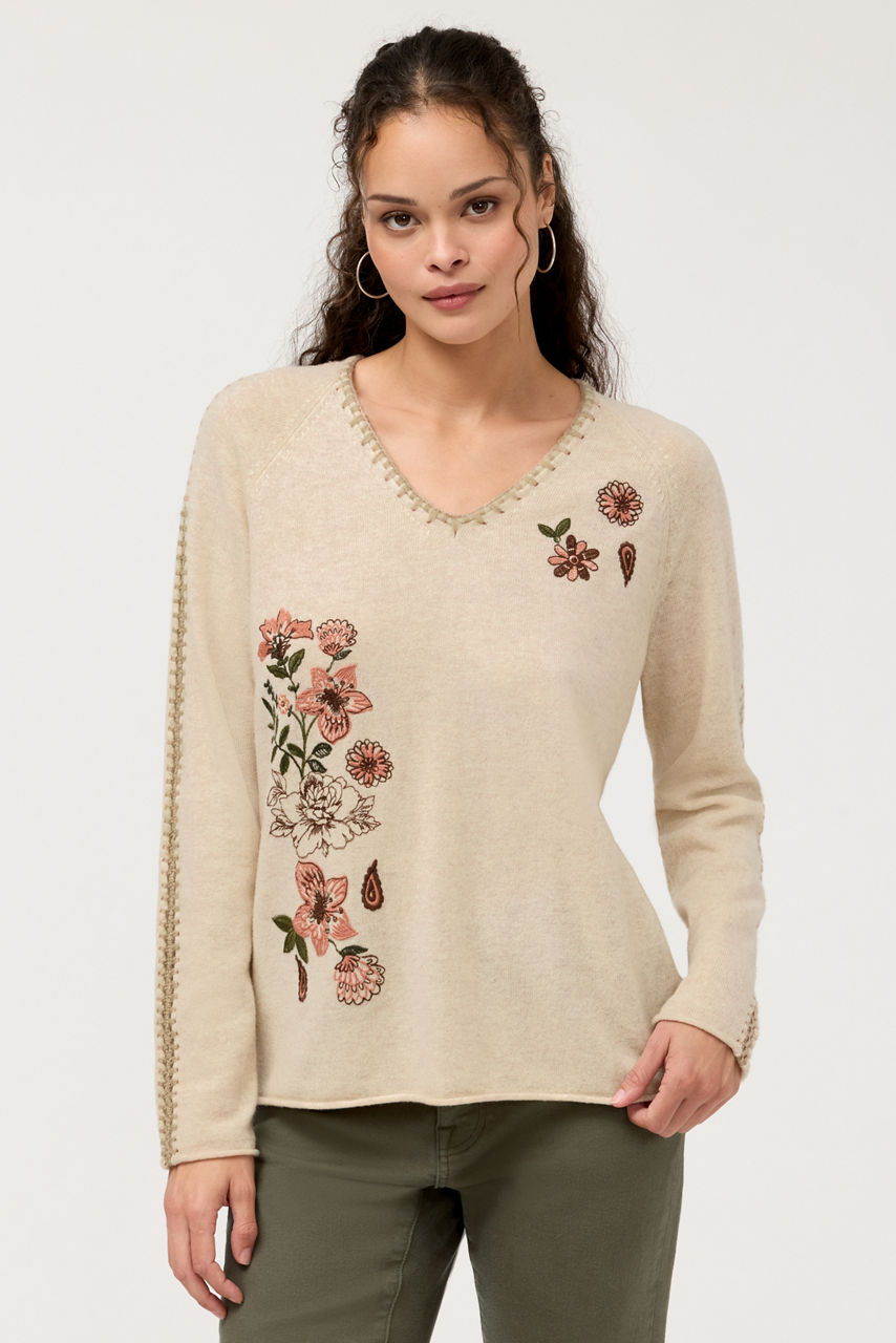 THE WHIPSTICH V-NECK RAGLAN PULLOVER, , large image 2