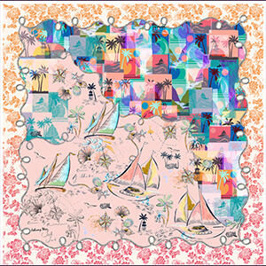 MARINA SILK SCARF, , swatch