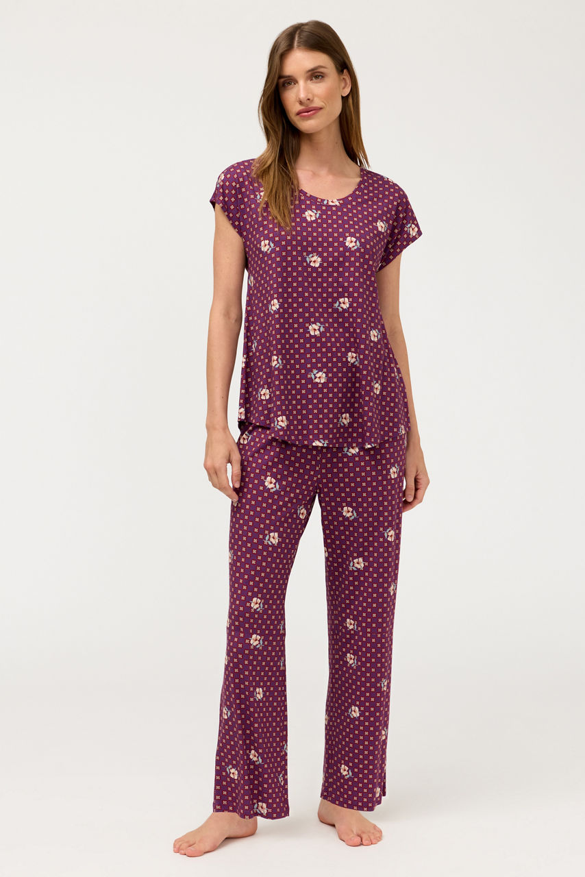 THE BOBBIE CROP PAJAMA SET, , large image 1