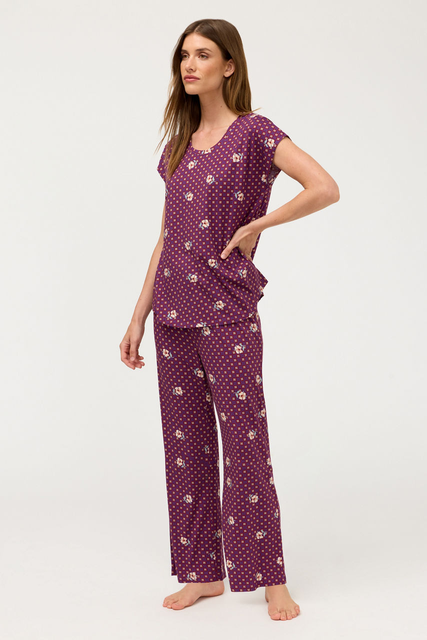 THE BOBBIE CROP PAJAMA SET, , large image 2