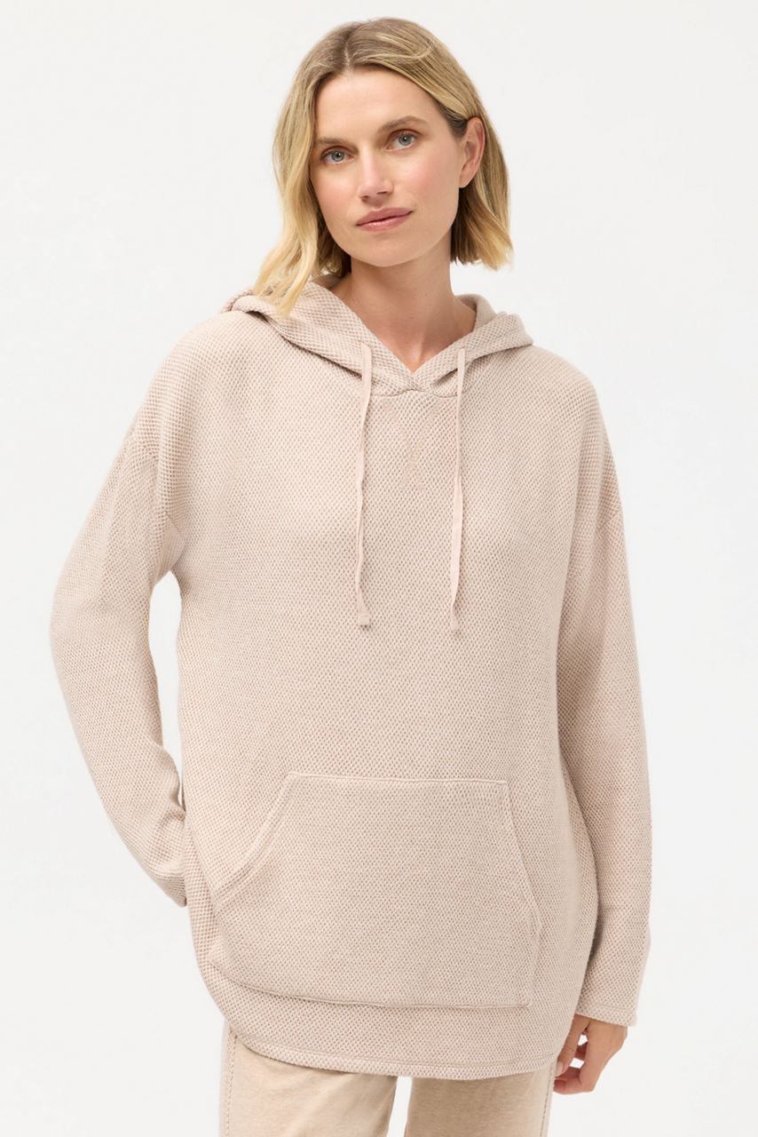 LUREX KNIT HOODIE, , large image 2