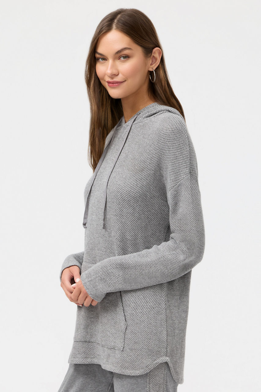 LUREX KNIT HOODIE, , large image 1