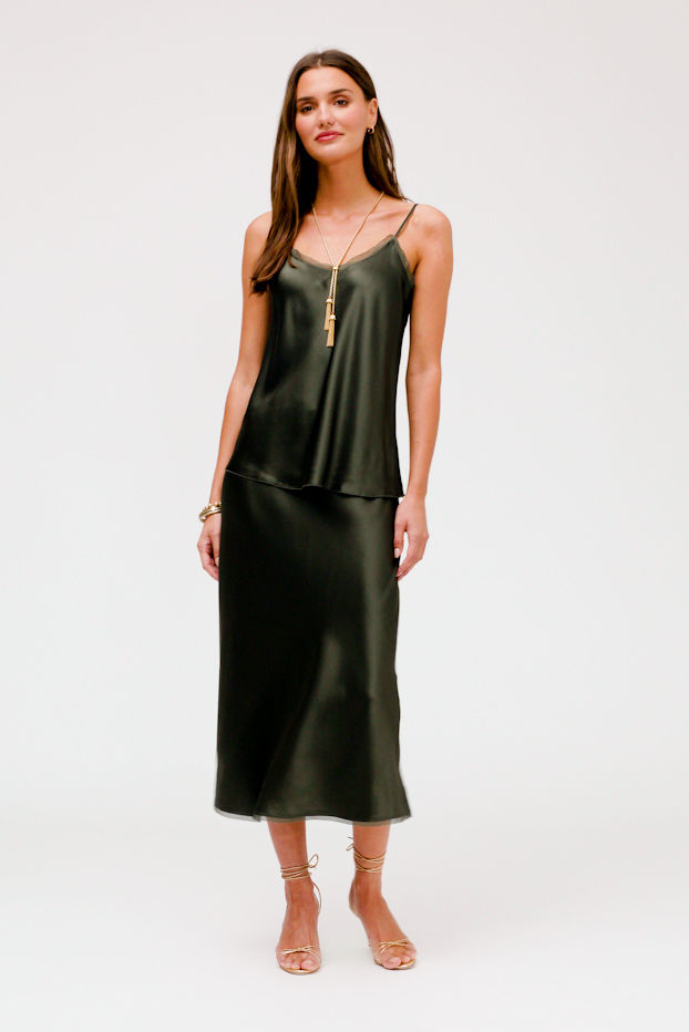 ESSENTIALS SILK CAMI, , large video