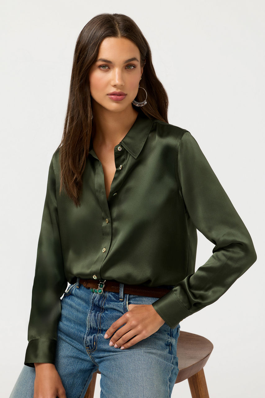 ESSENTIALS SILK SHIRT, , large image 1