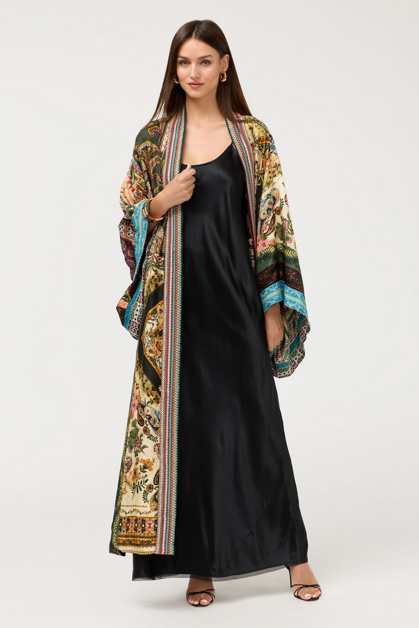 ESSENTIALS SILK SLIP DRESS, , large image 1