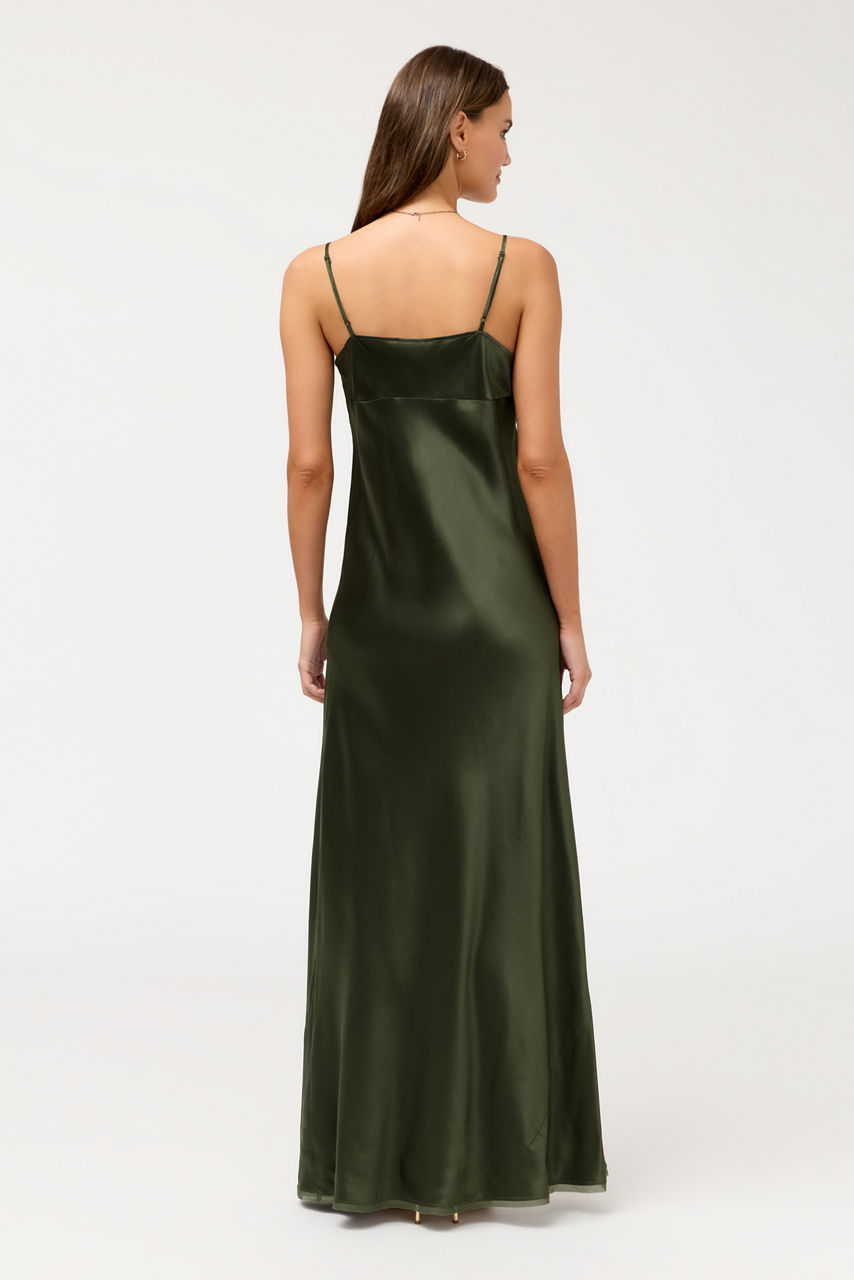 ESSENTIALS SILK SLIP DRESS, , large image 5