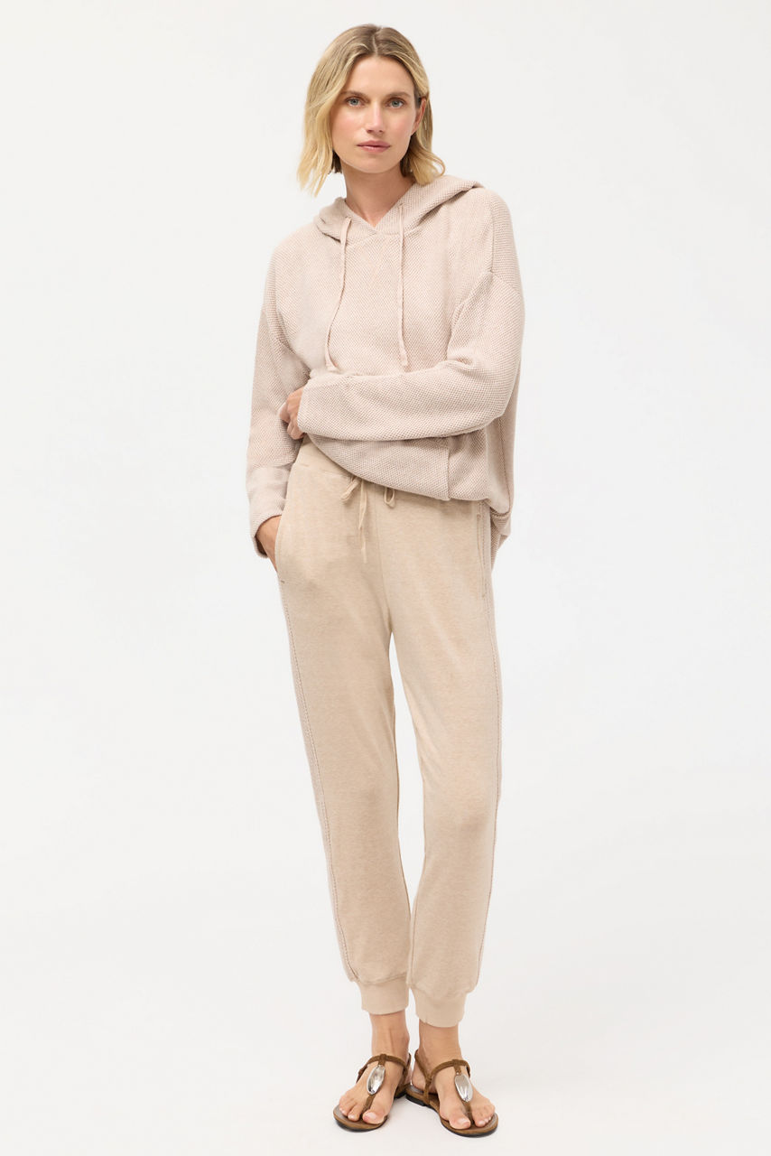 COZY CONTRAST STRIPE JOGGER, , large image 1