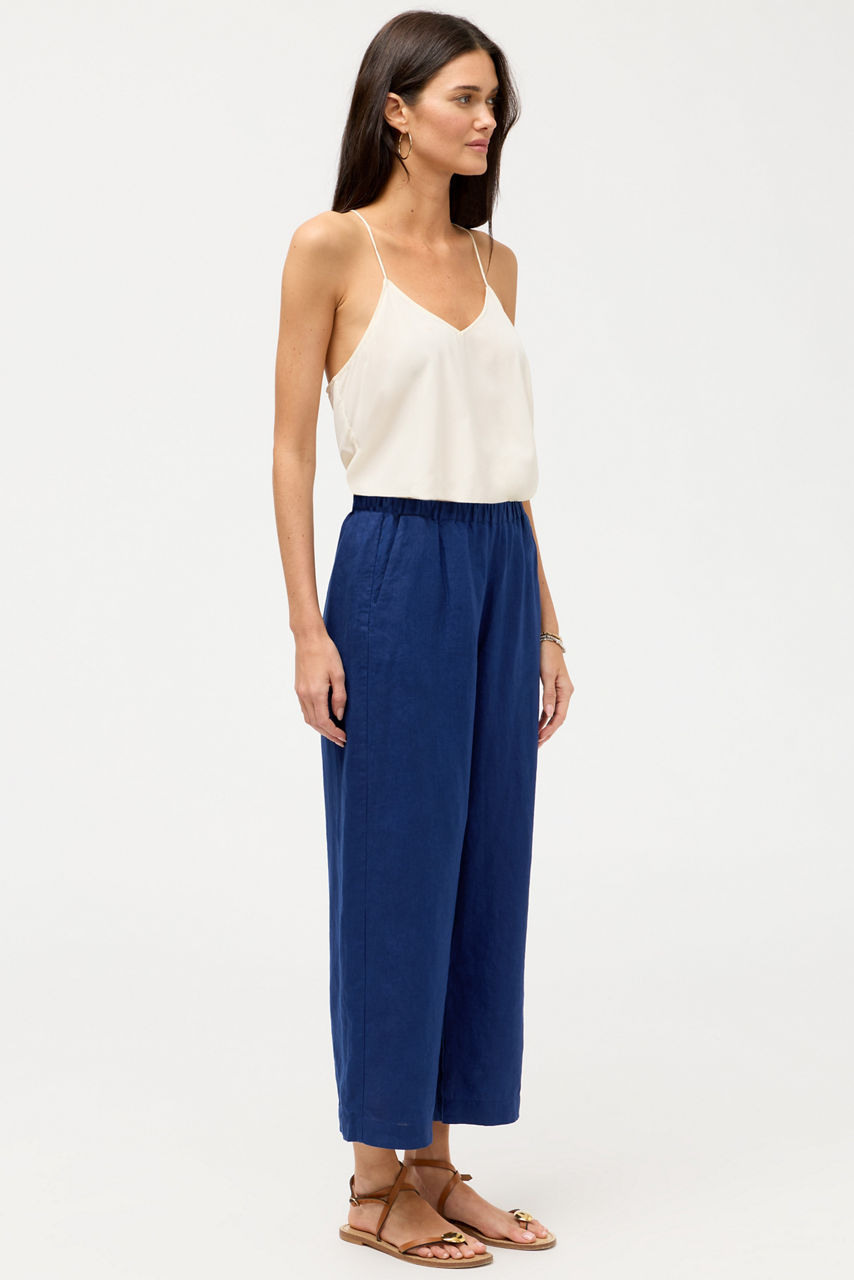 CROPPED LINEN PANT, , large image 2