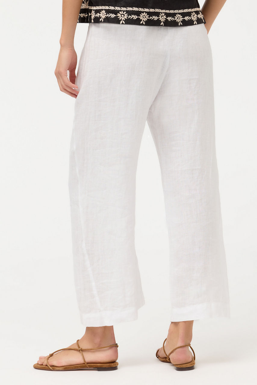 CROPPED LINEN PANT, , large image 3