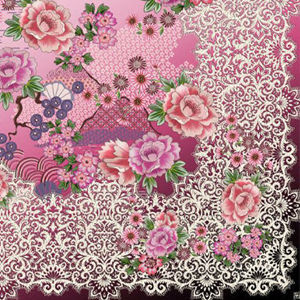 PINK LACE SCARF, , swatch