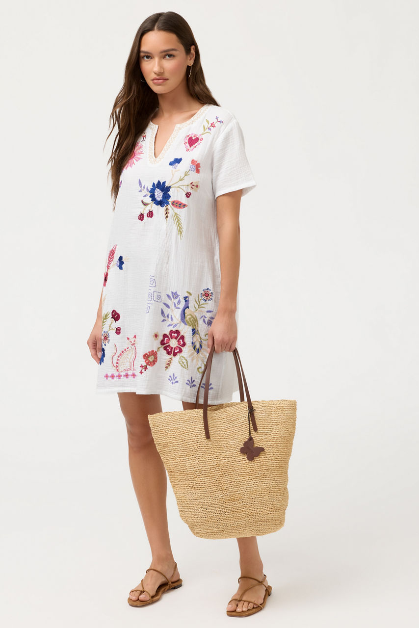 ITALIAN RAFFIA LARGE TOTE BAG, , large image 3