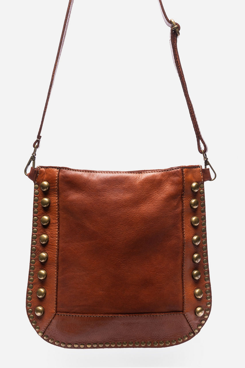 ITALIAN LEATHER STUDDED CROSSBODY, , large image 1