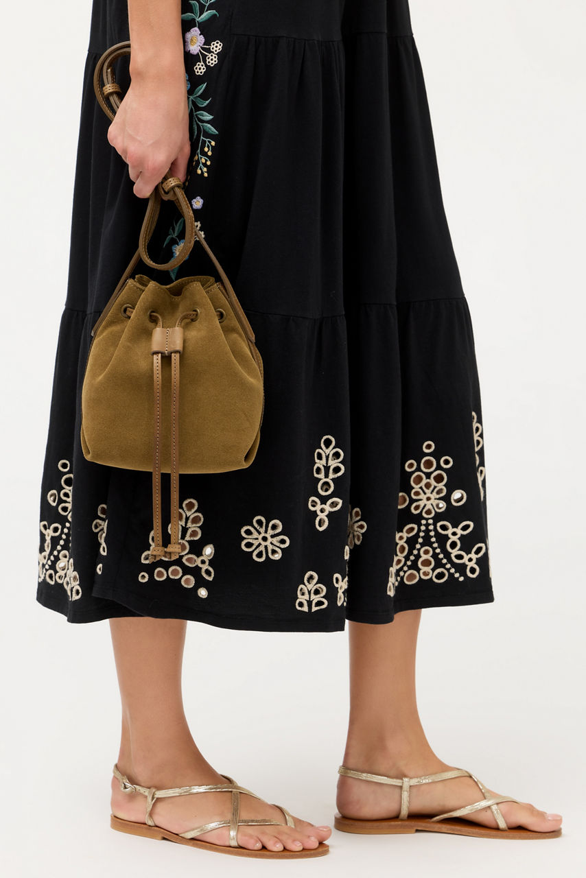 ITALIAN SUEDE CROSSBODY BUCKETBAG, , large image 7