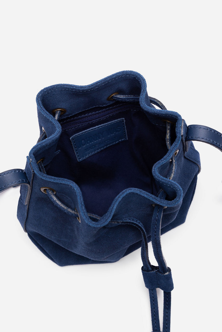 ITALIAN SUEDE CROSSBODY BUCKETBAG, , large image 4