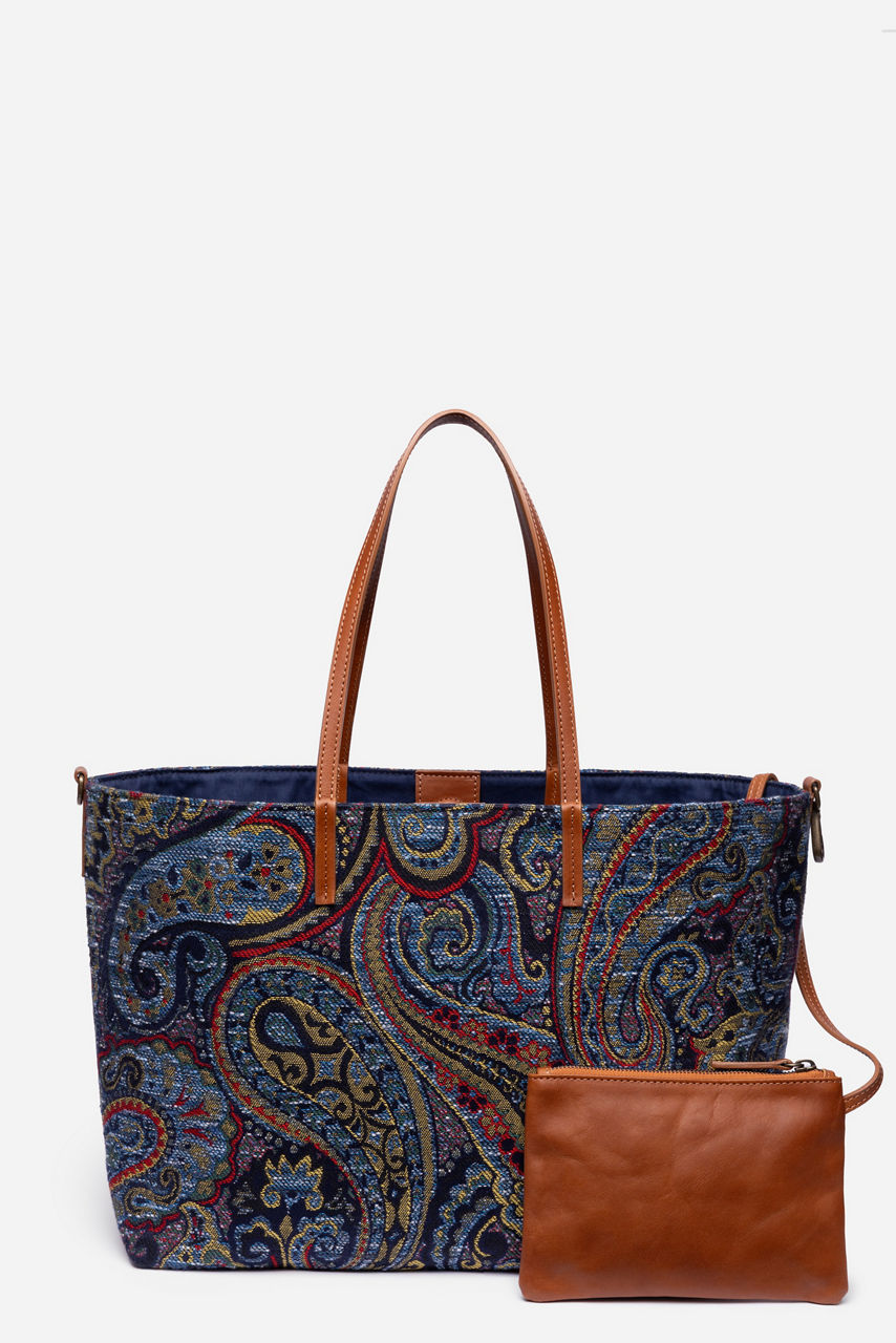 PAISLEY JACQUARD SHOPPER TOTE, , large image 2