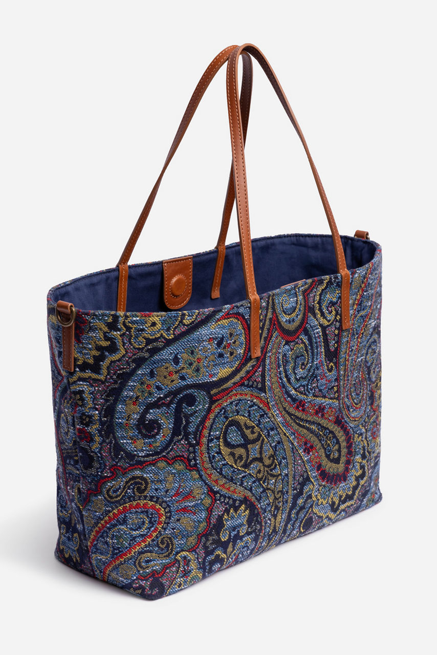 PAISLEY JACQUARD SHOPPER TOTE, , large image 4