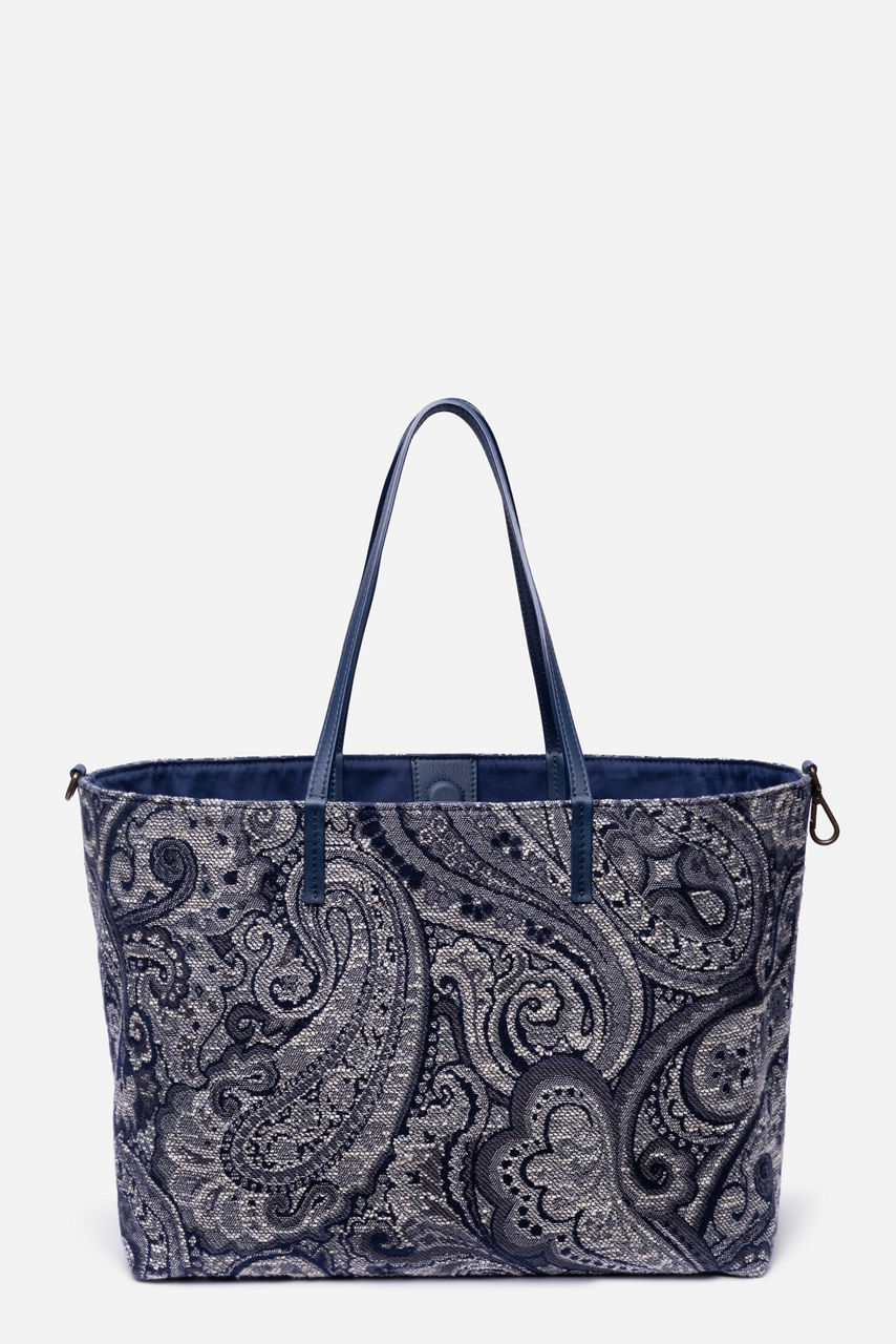 PAISLEY JACQUARD SHOPPER TOTE, , large image 1