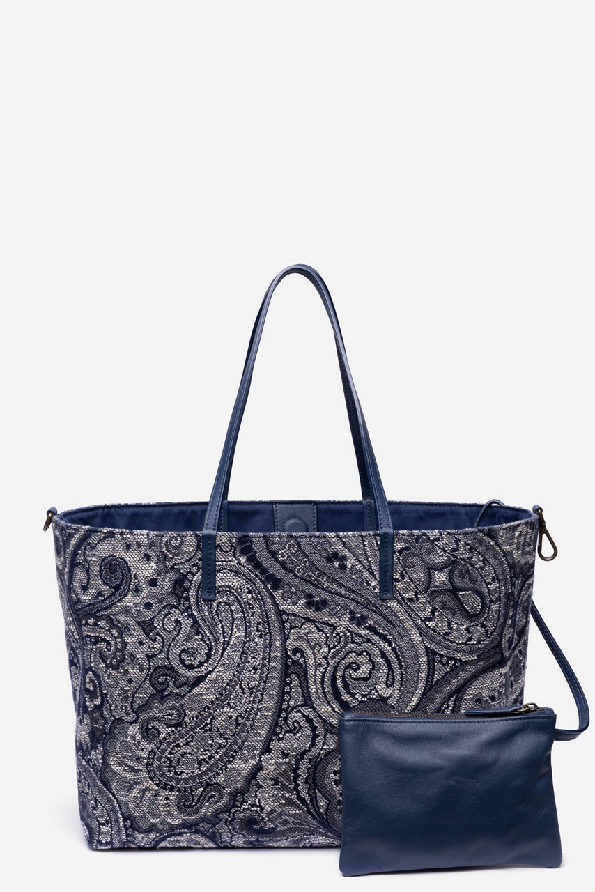 PAISLEY JACQUARD SHOPPER TOTE, , large image 2