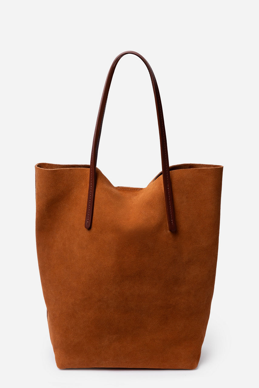 ITALIAN SUEDE CLASSIC TOTE, , large image 1