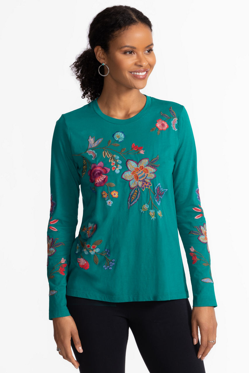 RAW SEAM CREW NECK TEE, , large image 1