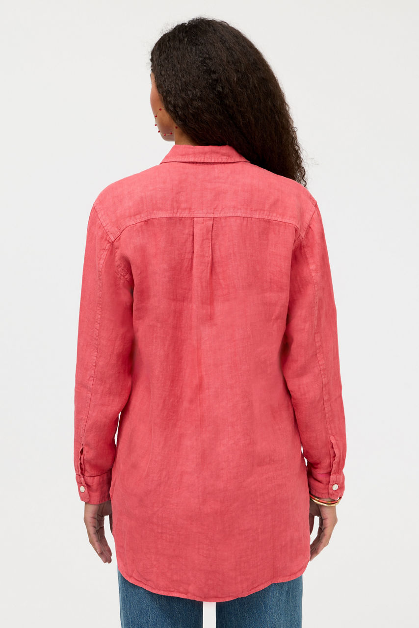 LINEN BUTTON DOWN SHIRT, , large image 4