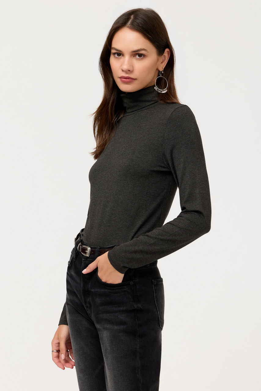 ESSENTIALS SOFT TOUCH LONG SLEEVE TURTLENECK, , large image 2