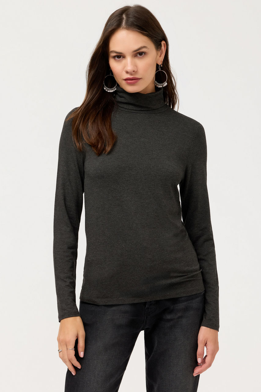 ESSENTIALS SOFT TOUCH LONG SLEEVE TURTLENECK, , large image 3