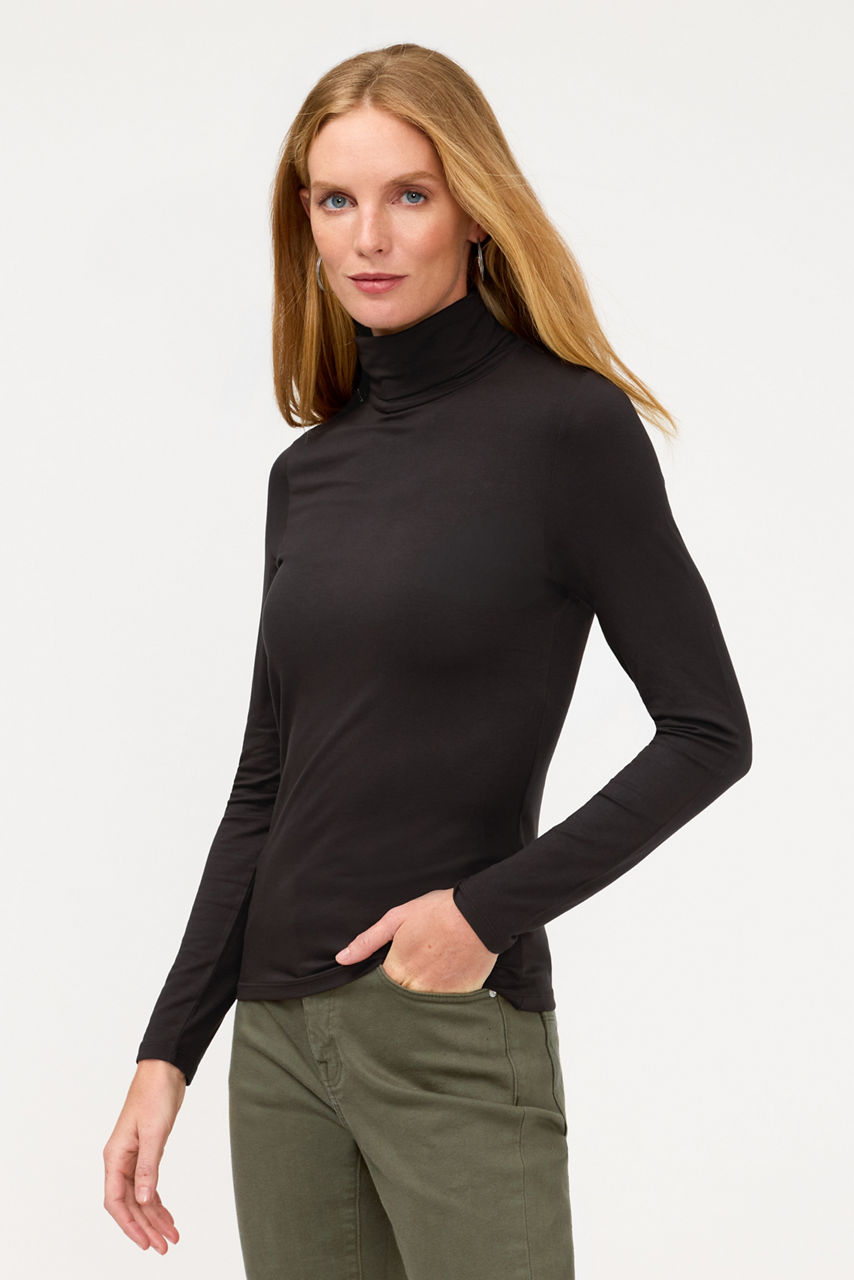 ESSENTIALS SOFT TOUCH LONG SLEEVE TURTLENECK, , large image 3