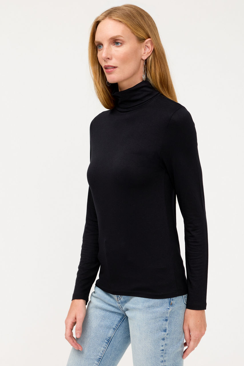 ESSENTIALS SOFT TOUCH LONG SLEEVE TURTLENECK, , large image 2