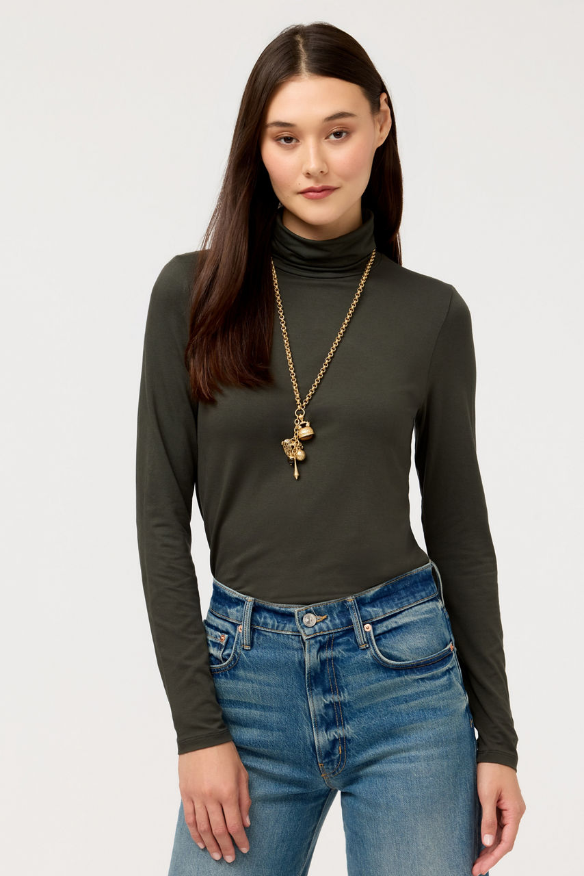 ESSENTIALS SOFT TOUCH LONG SLEEVE TURTLENECK, , large image 1