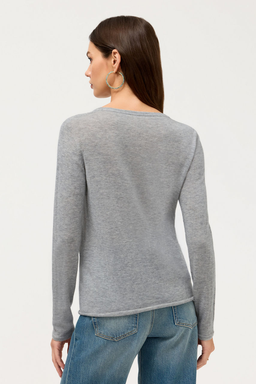 ESSENTIALS CASHMERE LONG SLEEVE CREWNECK, , large image 4