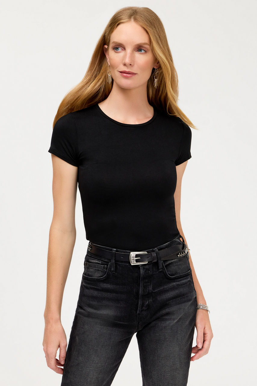 SOFT TOUCH SHORT SLEEVE CREWNECK T-SHIRT, , large image 1