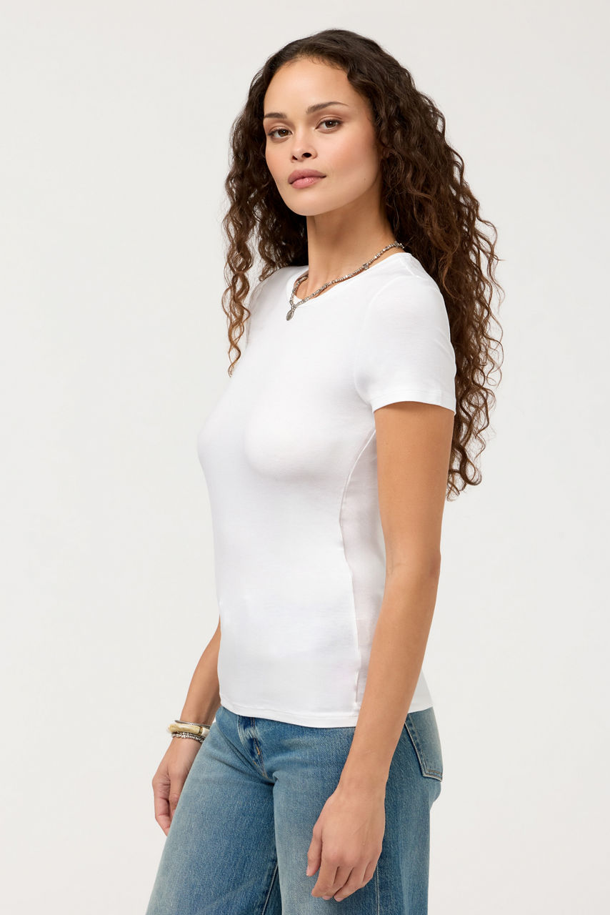 SOFT TOUCH SHORT SLEEVE CREWNECK T-SHIRT, , large image 2