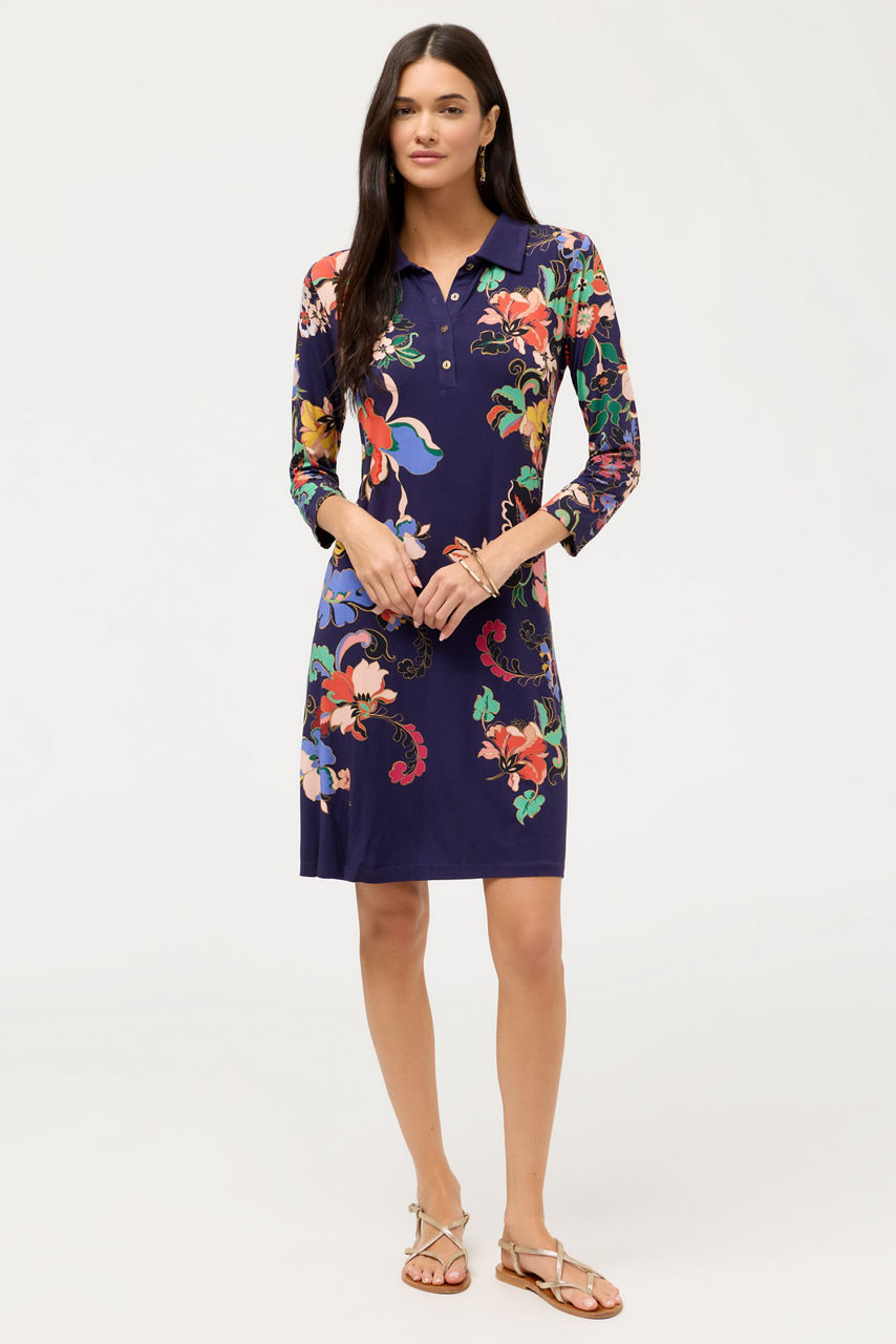 THE JANIE FAVORITE POLO TUNIC DRESS, , large image 1